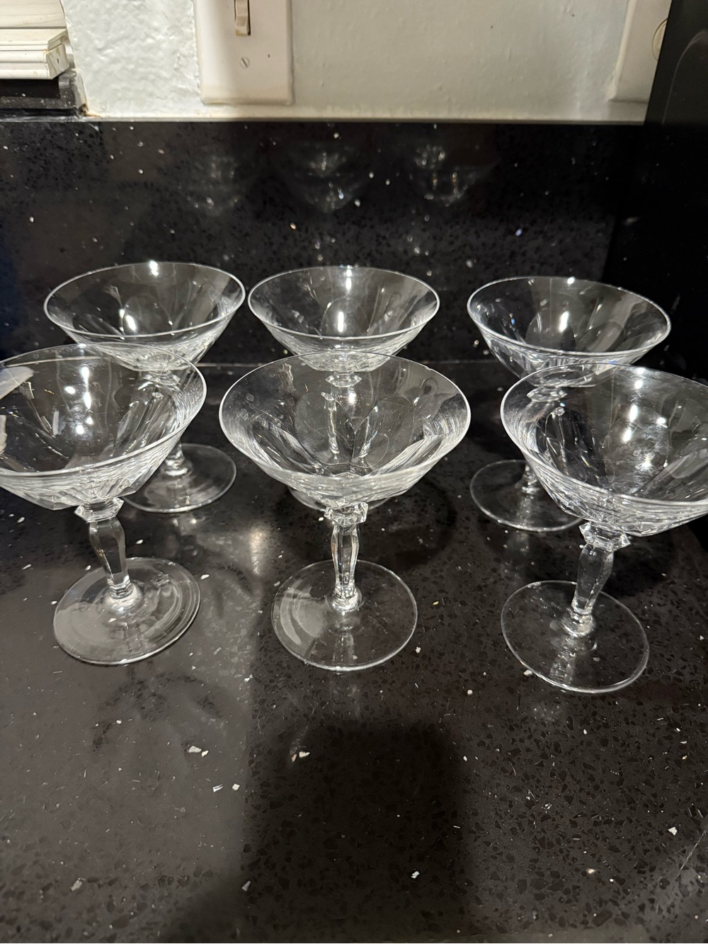 Tritschler and Winterhalder Champagne glasses Elegant Crystal